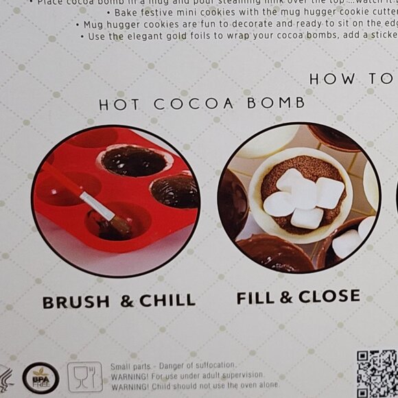 Handstand Kitchen I Love Cocoa Deluxe 50pc Cocoa Bomb and Mug Hugger Gift Set - Picture 13 of 16